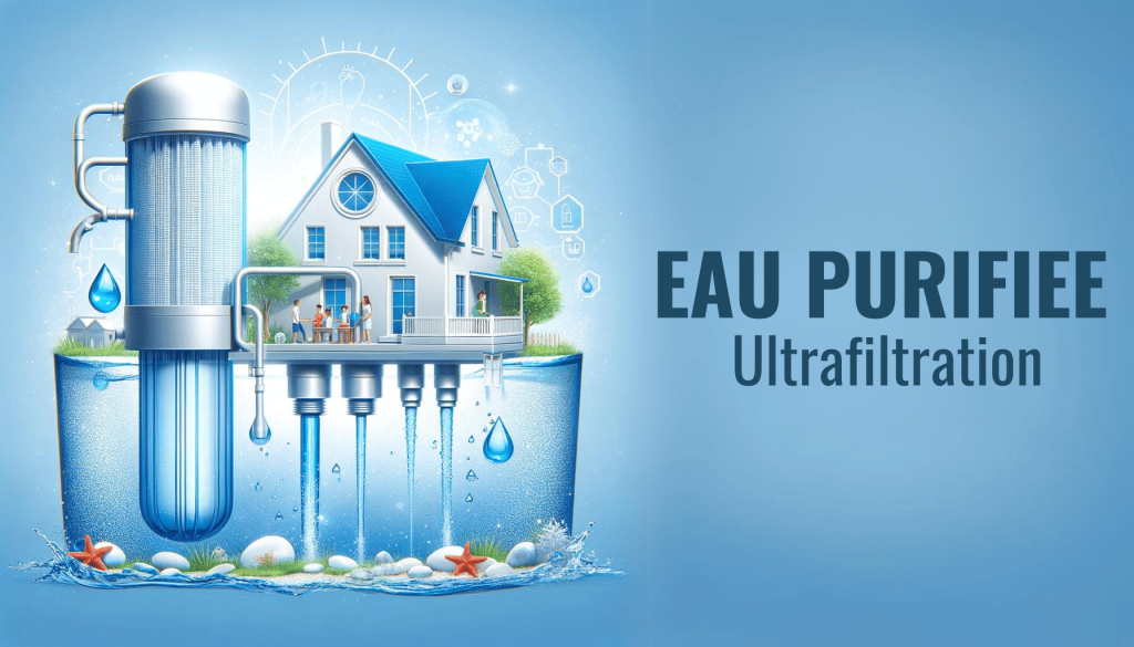 Système d'ultrafiltration dans une maison, assurant une eau propre et sans impuretés pour la famille